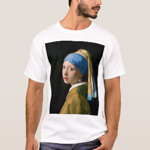 Camiseta Rapariga com brinco de pérola, Johannes Vermeer, 