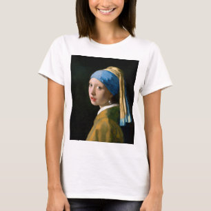 Camiseta Rapariga com brinco de pérola, Johannes Vermeer, 1