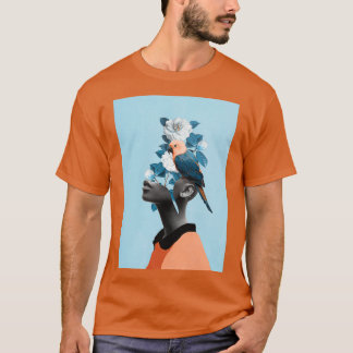 Camiseta Rapariga com papagaio
