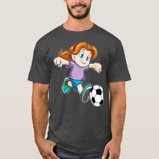Camiseta Rapariga como jogador com bola