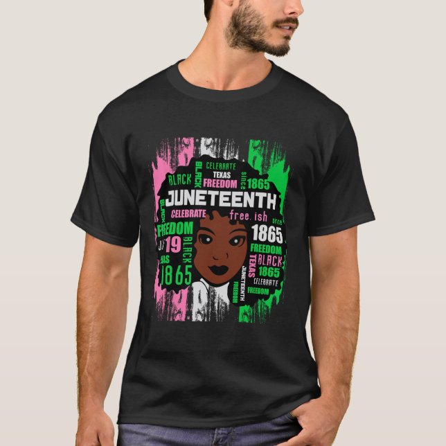 Camiseta Rapariga Cuta Aka 19 Tee Black History America (Frente)