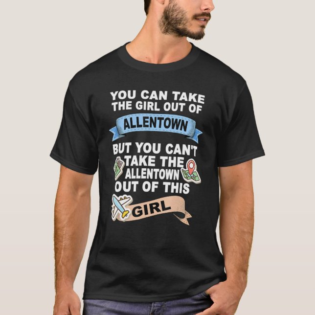 Camiseta Rapariga Da Cidade De Allentown (Frente)