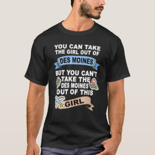 Camiseta Rapariga da cidade de Des Moines