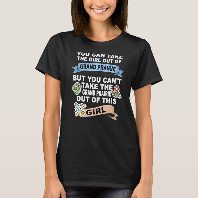 Camiseta Rapariga da Cidade de Grand Prairie (Frente)