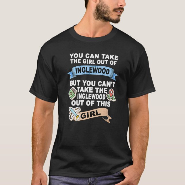 Camiseta Rapariga da cidade de Inglewood (Frente)