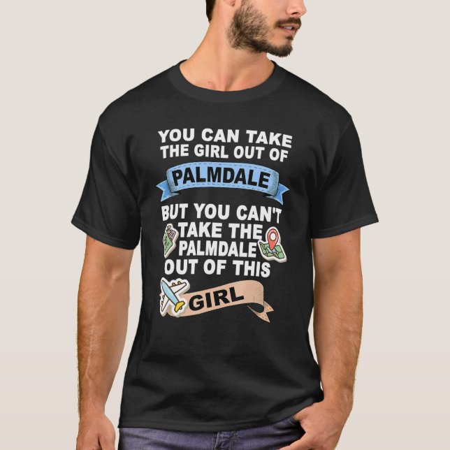 Camiseta Rapariga da cidade de Palmdale (Frente)