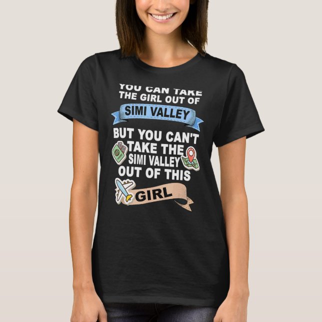 Camiseta Rapariga da cidade de Simi Valley (Frente)