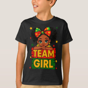 Camiseta Rapariga da Equipe Crianças Negras Rever Anúncio d