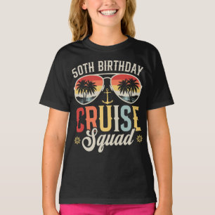 Camiseta Rapariga da Família Cruise Squad, 50º aniversário