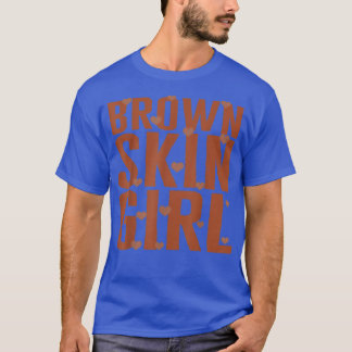 Camiseta Rapariga da Pele Castanha Melanina Rainha Mágica J