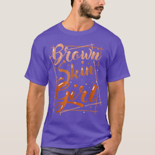 Camiseta Rapariga da Pele Castanha Melanina Rainha Mágica J