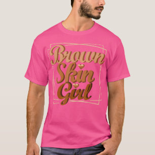 Camiseta Rapariga da Pele Castanha Melanina Rainha Mágica J