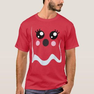 Camiseta Rapariga das Halloween Ghost Eyelashes Ghoul Enfre