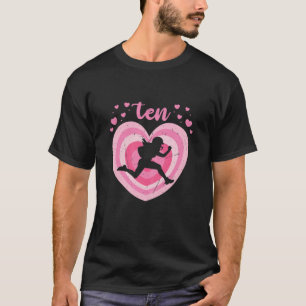 Camiseta Rapariga de 10 anos de futebol americano, uma garo