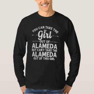 Camiseta Rapariga De Alameda Ca California Engraçado Raiz D