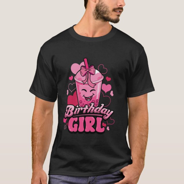 Camiseta Rapariga de aniversário Arco Coquette Cute Boba Bu (Frente)