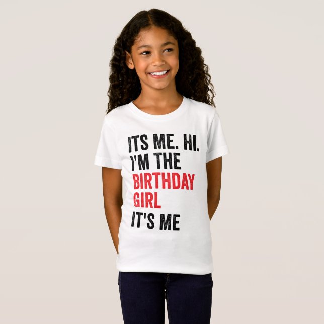 Camiseta Rapariga de aniversário, celebração da Rainha de a (Frente Completa)