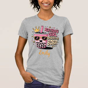 Camiseta Rapariga de aniversário movida por Boba Bubble Tea