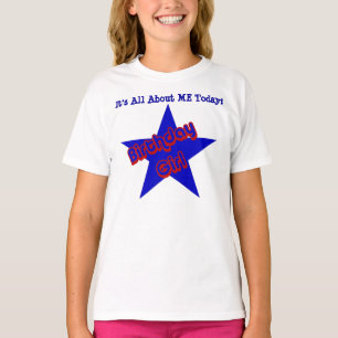 Camiseta Rapariga De Aniversário Sobre Os Meus Filhos
