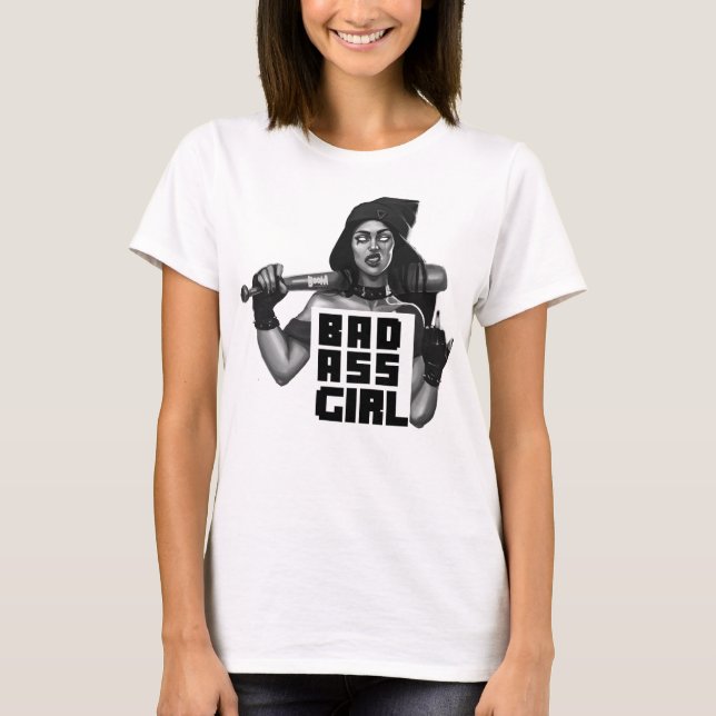 Camiseta Rapariga de Badass (Frente)
