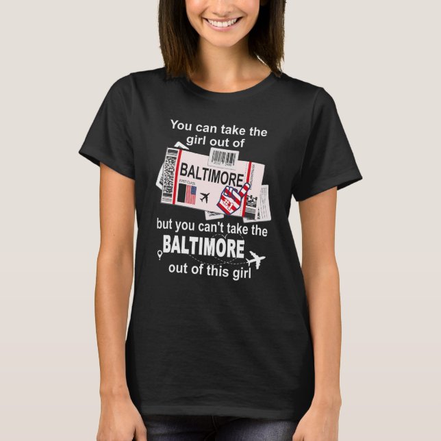 Camiseta Rapariga de Baltimore - Passagem de Embarque - Bil (Frente)