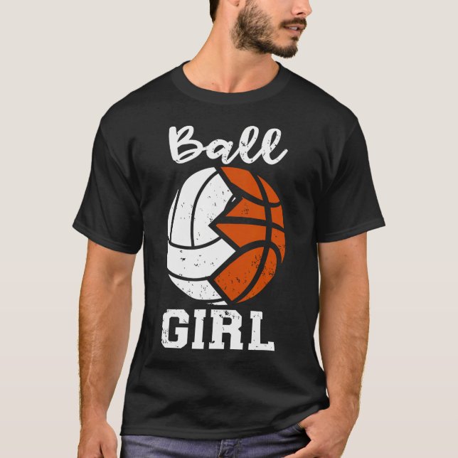 Camiseta Rapariga de Bola Engraçada (Frente)