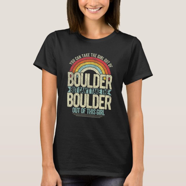 Camiseta Rapariga De Boulder Colorado Home Boulder (Frente)