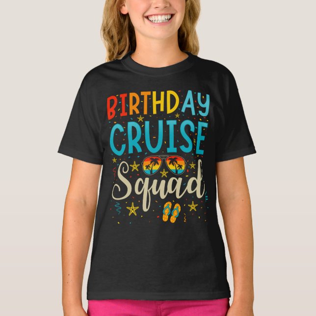 Camiseta Rapariga de Cruise Squad Cruising Birthday (Frente)