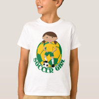 Rapariga de futebol 4 e Ball Green e Yellow v2