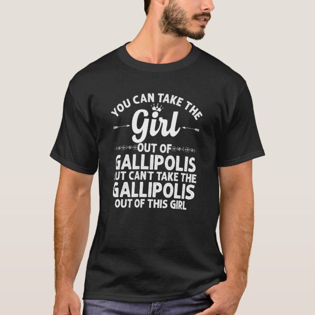 Camiseta Rapariga De Gallipolis Oh Ohio Funny Home Roots U (Frente)