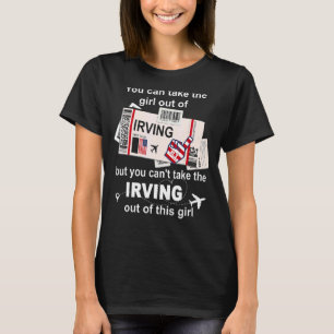 Camiseta Rapariga de Irving Embembarque Passagem Voo de Pas