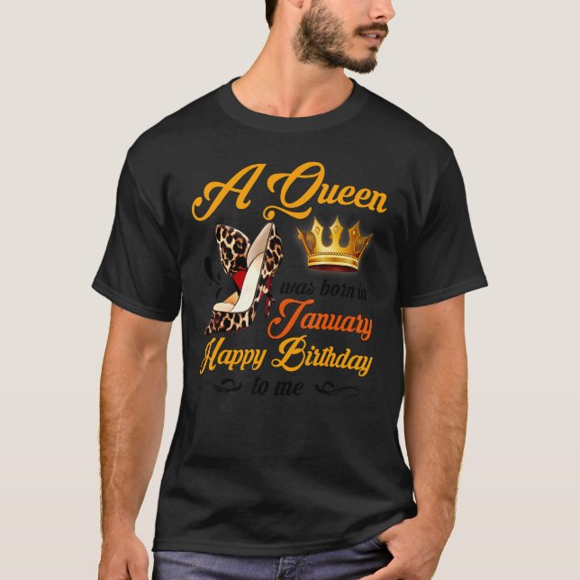 Camiseta Rapariga de janeiro Leopard High Heels Queen foi (Frente)