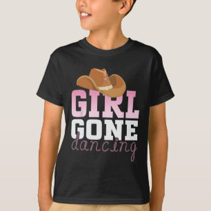 Camiseta Rapariga de Linha Dançando Dança Ocidental