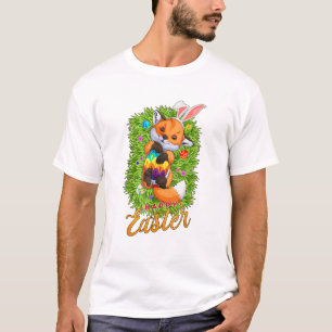 Camiseta Rapariga de Raposa Fofa com Orelhas de Coelho Feli