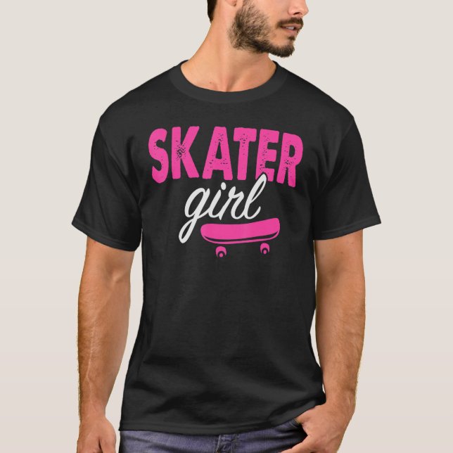 Camiseta Rapariga de Skate Skate Conselho de Skater (Frente)