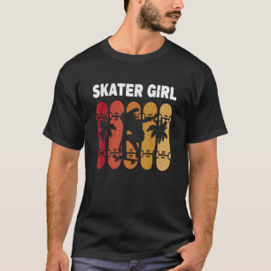 Camiseta Rapariga de skater de skate de skate