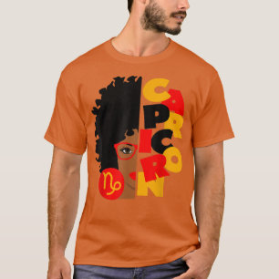 Camiseta Rapariga do Capricórnio África Garota Zodiac Sinal