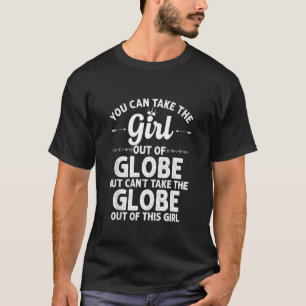 Camiseta Rapariga Do Globo Az Arizona Engraçado Raízes Nos 