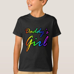 Camiseta Rapariga do Pai Rainbow Color