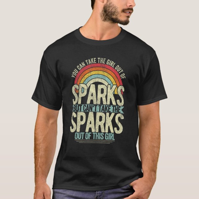 Camiseta Rapariga Do Sparks Nevada Hometown Sparks (Frente)