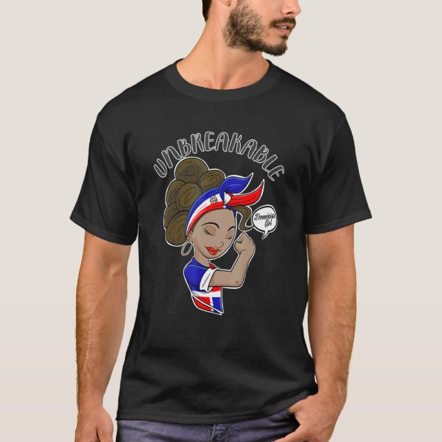 Camiseta Rapariga Dominicana Inseparável I Herança Dominica (Frente)