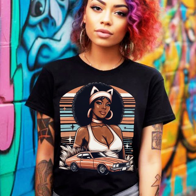 Camiseta Rapariga dos anos 70 (Criador carregado)