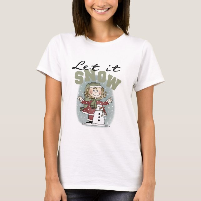Camiseta Rapariga e Neve Deixem-na Neve (Frente)