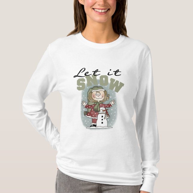 Camiseta Rapariga e Neve Deixem-na Neve (Frente)