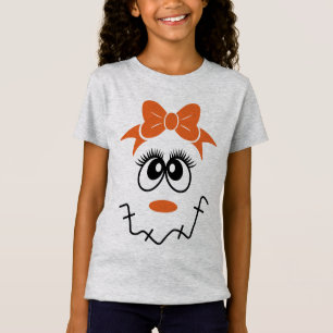 Camiseta Rapariga Espantalho Rosto com Arco