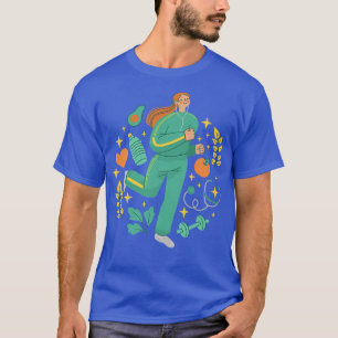 Camiseta Rapariga Executar Ajustado Esportivo Saudável Trab