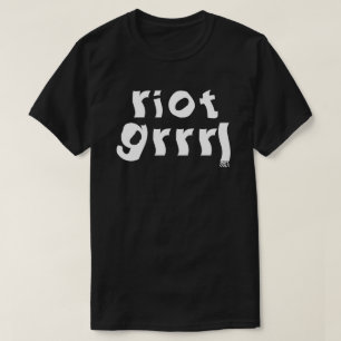 Camiseta Rapariga Feminista De Riot Grrl Punk Música Dos A