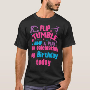 Camiseta Rapariga ginástica Esportes Raparigas de Aniversár
