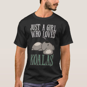 Camiseta Rapariga Koala que ama Koalas Bear Austrália