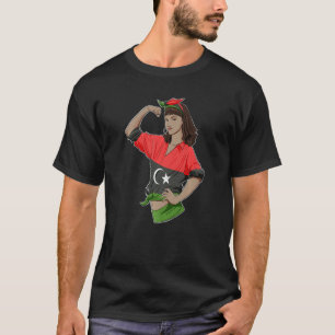 Camiseta Rapariga Líbia Inseparável Patrimônio Líbio Na Líb